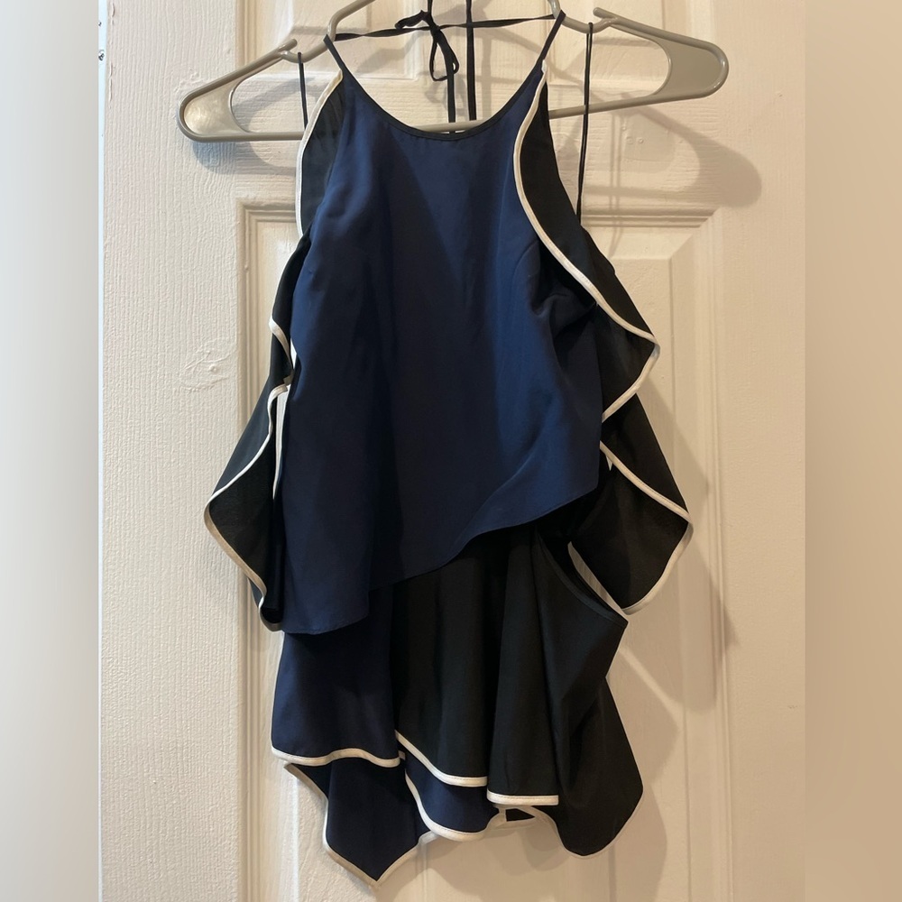 Jonathan Simkhai Black and Navy Tank